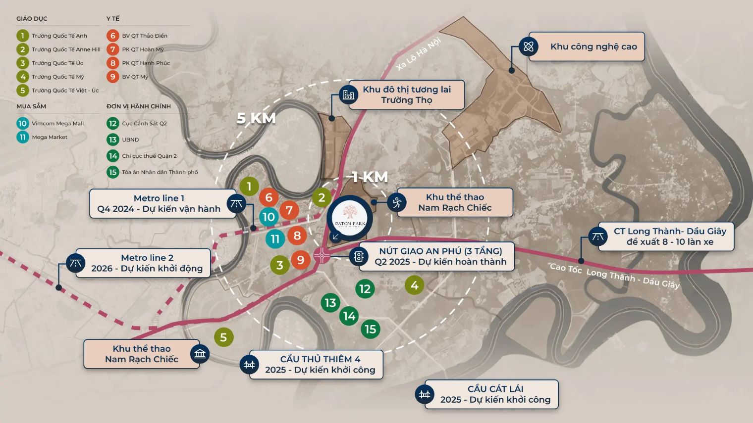 Vị trí Eaton Park Quận 2